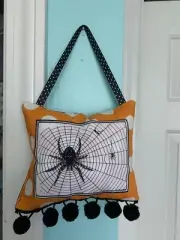 Halloween Door Hanger Spider Web Tula Pink Fabric