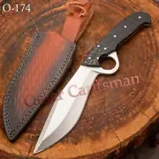 EXQUISITE CUSTOM MADE ONE OF KIND BOWIE, FORGED TOOL STEEL, FANCY KNIFE-O174