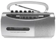 All-in-1 Mini Boombox AM FM Radio Tuner Recorder Cassette Player Voice Recorder