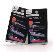 Set of 2 - Sassy Chic Mini Tweezers, 6pc