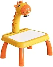 Drawing Board for Kids, Drawing Projector Table, Projection Painting Board for Kids Child Smart Projector Sketcher Desk, 3-8 Years Old (Yellow)