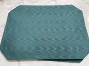 Vintage Moire Placemats Set of 6 (7) NEW - Hunter Green