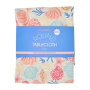 Annabel Trends Polyester/Linen Rnd Tablecloth Table Cover Shelly Beach 220cm