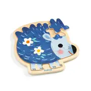 9pc Djeco Hedgehog Wooden Jigsaw Puzzle 21cm Kids/Children Play Toy 2y+