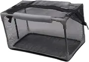 WeiLaiKeQi Fish Breeder Net Isolation Box with Zipper and Plastic Frame for Newborn Fish, 32x17x17cm