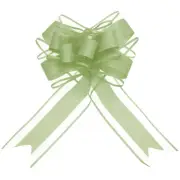 10pcs 9" Large Pull Bow Gift Wrapping Big Organza Bows Ribbon Army Green
