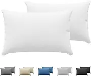 Dreamzie Pillowcases (Set Of 2) - White - For Pillows 50 x 70 cm - 100% Cotton Jersey - Cotton Pillowcase - Pillow Cover For Bed - Pillowcase Pillow -Pillow Protector Resistant and Hypoallergenic