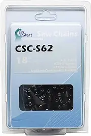 [UpStart Components] 6-Pack 18" Semi Chisel Saw Chain for Echo CS-400 Chainsaws - (18 inch, 3/8" Low Profile Pitch, 0.050" Gauge, 62 Drive Links, CSC-S62)