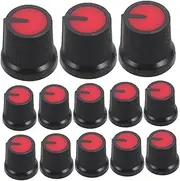 Abaodam Bass Volume Knobs 50pcs Plastic Guitar Volume Knobs for 6mm Wh148 Potentiometer Control Switch