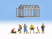 NOCH HO Scale In the Garden (building & figures)