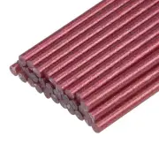 Mini Hot Glue Gun Sticks 4-inch x 0.27-inch for Glue Guns, Glitter Red 30pcs