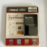 Inland Memory Card Reader Mini All-IN-1 USB 2.0 High Speed For CF xD SD MS SDHC