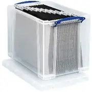 Really Useful Box 25L Clear Box with Suspension Files