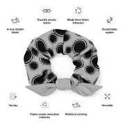Disney Mickey Swirl Ears Recycled Scrunchie Silver