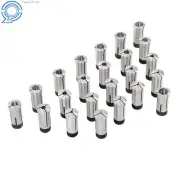 Metric 5C Collet Set 3mm-25mm x1mm High Precision 23 Pack 0.0005 Inch Accuracy