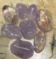 A Quality Amethyst Tumble Stone Bag, 3-4 cm, Crystal Tumbled Stones 0.5lb Bag
