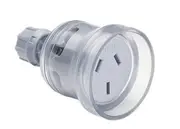 CLIPSAL 438XHDTR - Rewireable Cord Extension 10Amp PVC Socket Heavy Duty (Transparent) 438XHD