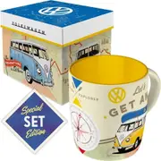 Nostalgic Art Kombi Lets Get Away 330ml Drink Cup Ceramic Mug/Gift Box Combo