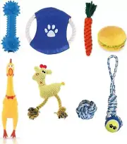Dog Toys for Chewers Aggressive Puppy Teething Chew Rope Treats Toys Fun 8 Pack