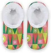 [Caihoyu] House Slippers for Kids Girls Boys Coral Fleece Anti-Skid Sole Lightweight House Slipper Socks Home Indoor