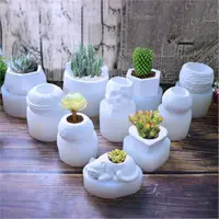 在飛比找ETMall東森購物網優惠-多肉水泥花盆模具陶藝diy手工創意自制石膏模型植物花瓶硅膠磨