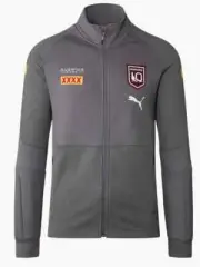 QLD Maroons NRL Mens Grey Training Jacket Sizes S-5XL BNWT