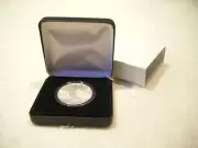 Black Leatherette Box for American Silver Eagle in Airtite Coin Capsule Holder