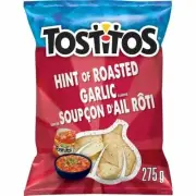 4 Bags Tostitos Restaurant Style Hint Roasted Garlic 275g Canada FRESH DELICIOUS