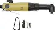 Nutriess Pneumatic Screwdriver, 1/4in Inlet, 8500rpm, 0.5‑0.7МPa, Elbow Design, Double Hammer, Strong Torsion, Efficient, Easy, for Narrow Space Tasks