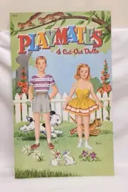 ORIGINAL (1952) ~ "PLAYMATES" (Paper Dolls), BY WHITMAN #99510 UNCUT