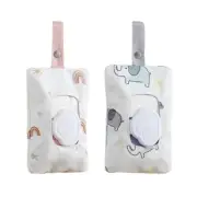 Portable Wipes Dispenser Refillable Wipe Holder Reusable Travel Wipe Container