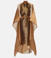 [Taller Marmo] Taller Marmo Mirage crêpe kaftan One Size brown