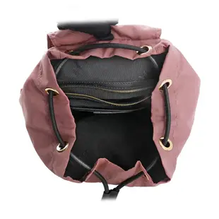 BURBERRY The Rucksack 尼龍拼皮革中型軍旅後背包(展示品) (粉葵色)