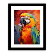 Colorful Parrot Framed Print