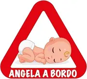 Personalised Baby Stickers with Border Angela