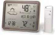 Self-Learning Wireless Weather Station with Atomic Clock—Stylish Home Essential