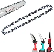 4 Inch 6 Inch Mini Chainsaw Chain, Replacement Chains for Cordless Handheld Mini Chainsaw, Guide Saw Chains for Pruning Shears and Wood Cutting (4 Inch)