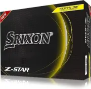 Srixon Z-Star Golf Balls (Tour Yellow, Spinskin, 12pk) 2023 NEW