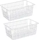 SANNO Freezer Baskets Wire Storage Baskets Closet Baskets Bin Farmhouse Organize