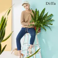 在飛比找momo購物網優惠-【Diffa】時尚美型牛仔內搭褲-女(丹寧)