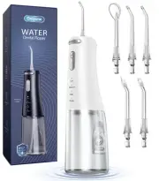 Water Dental Flosser Pick for Teeth, 300ML Portable Oral Irrigator, Rechargea...
