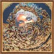 Bead embroidery kit Scheherazade needlework kit Art canvas beadwork pattern