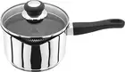 Vista Stainless Steel Non-Stick Large Saucepan with Pouring Lip 18Cm 2.1L Sha...