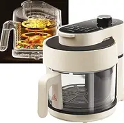 Air Fryer with Smart Finish, Air Fryers Oven with LED One Touch Screen, Nonstick Basket, Adjustable Temperature, Auto Shut Off, Cooks Using Hot Air