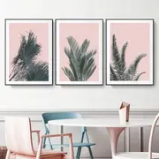 Palm Leaf 3 sets Canvas Wall Art