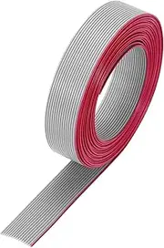uxcell 28AWG IDC Wire Flat Ribbon Cable 3 m/9.8ft Length 1mm Pitch 16 Pin Gray for JTAG/ISP Connecting