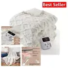 Thick Tufted Sherpa Heated Blanket Twin 62"x84" - Fast Heating & Washable