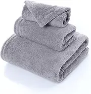 JSEIAJB Towel Square Towel 3 Piece Locking Edge Coral Velvet Bath Towels
