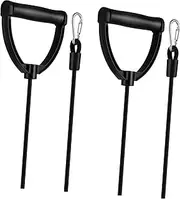 1pair Stepper Resistance Bands with Handles Ergonomic Fitness Equipment Accessories for Home Workouts Compact Exercise Ropes for Muscle Toning and Strength Training