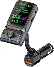 QC3.0 Fast Charge Car Bluetooth MP3 Player FM Transmitter HD Colorful Screen Display Car Supplies